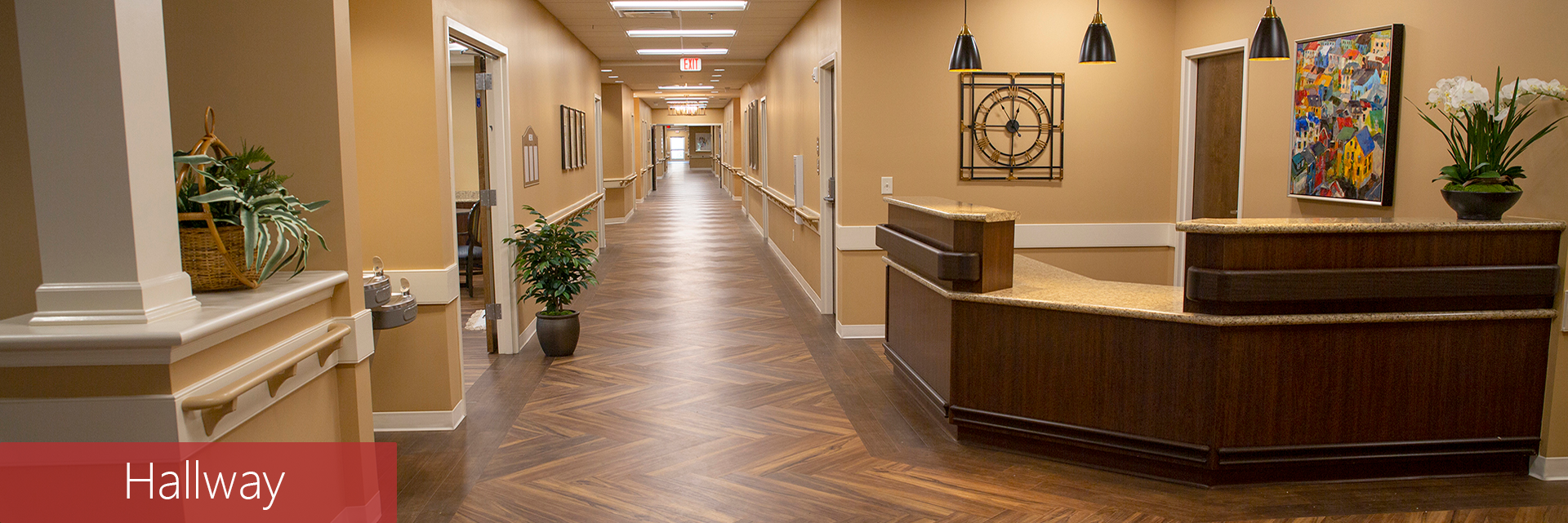 Picture of one of the hallways at Autumn Lane