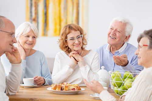 Group of patients sitting at a table